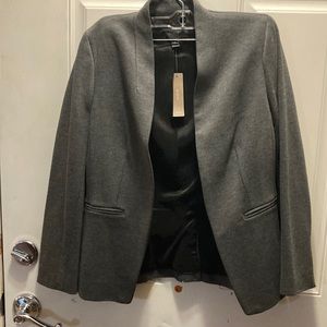 J.Crew gray going out blazer in stretched twill